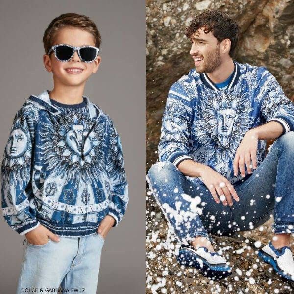 Dolce & Gabbana 🔥 D&G Majolica Sun Sweat Survival Distressed Celestial AOP Size L / US 10 / IT 46 - 2 Thumbnail