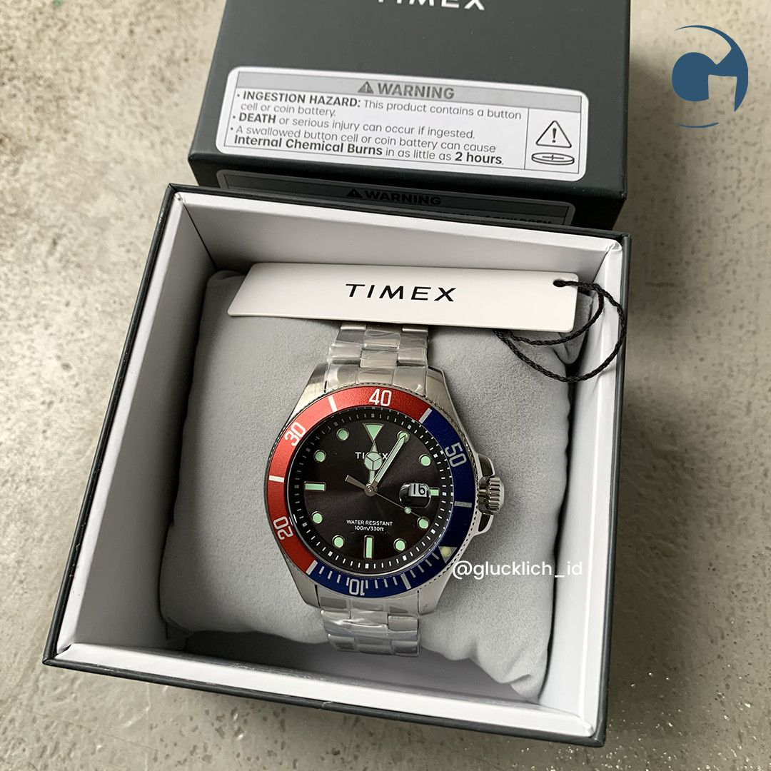 Timex Timex, Harborside Coast Quartz Black Dial Stainless Steel Size ONE SIZE - 4 Thumbnail