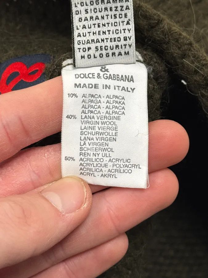 Dolce & Gabbana 2000s Dolce & Gabbana Green Wool Beanie Size ONE SIZE - 8 Thumbnail