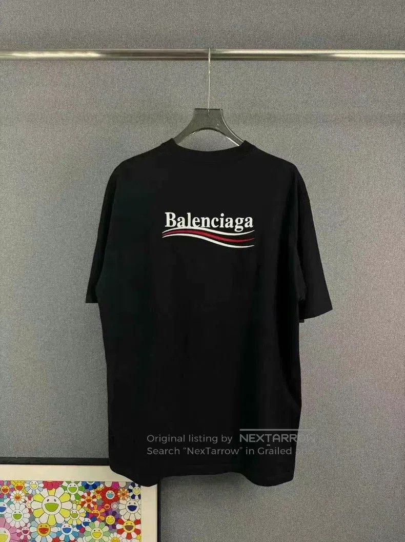 Balenciaga Balenciaga Cola Embroidered Wave Short Sleeve Size US XL / EU 56 / 4 - 2 Thumbnail