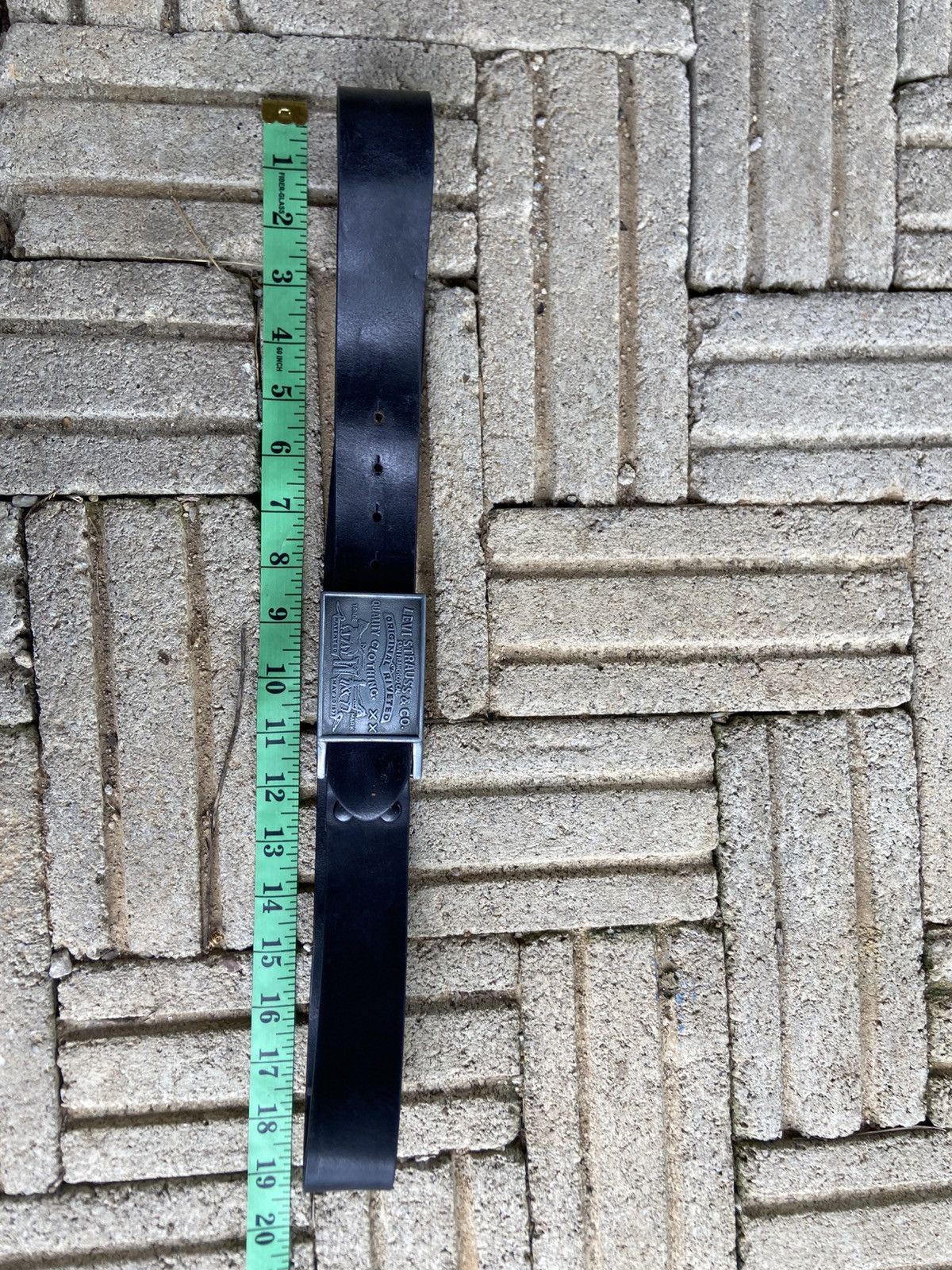 Levi's Vintage Clothing LEVI'S black genuine leather belt Size 36 - 6 Thumbnail