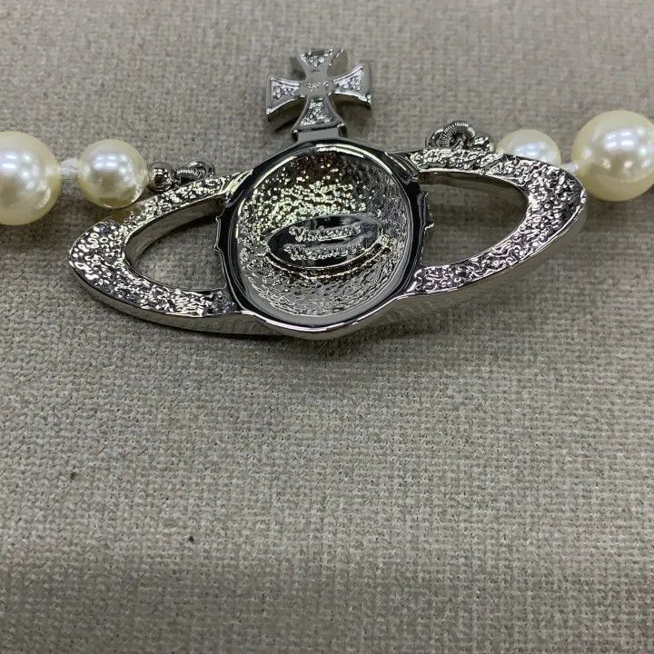 Vivienne Westwood Vivienne Westwood One Row Pearl Choker Necklace Size ONE SIZE - 2 Thumbnail