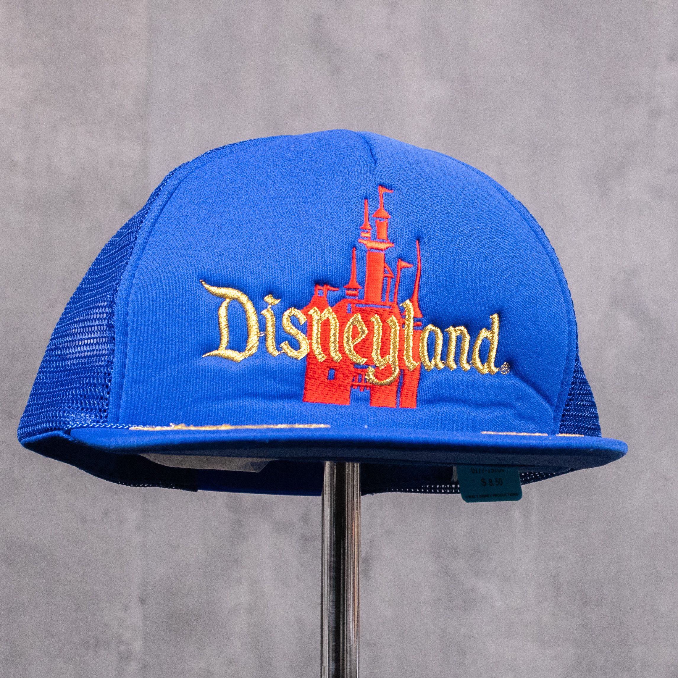 Disney × Vintage Vintage 1980's Disneyland Castle Deadstock Trucker Blue Hat Size ONE SIZE - 3 Thumbnail