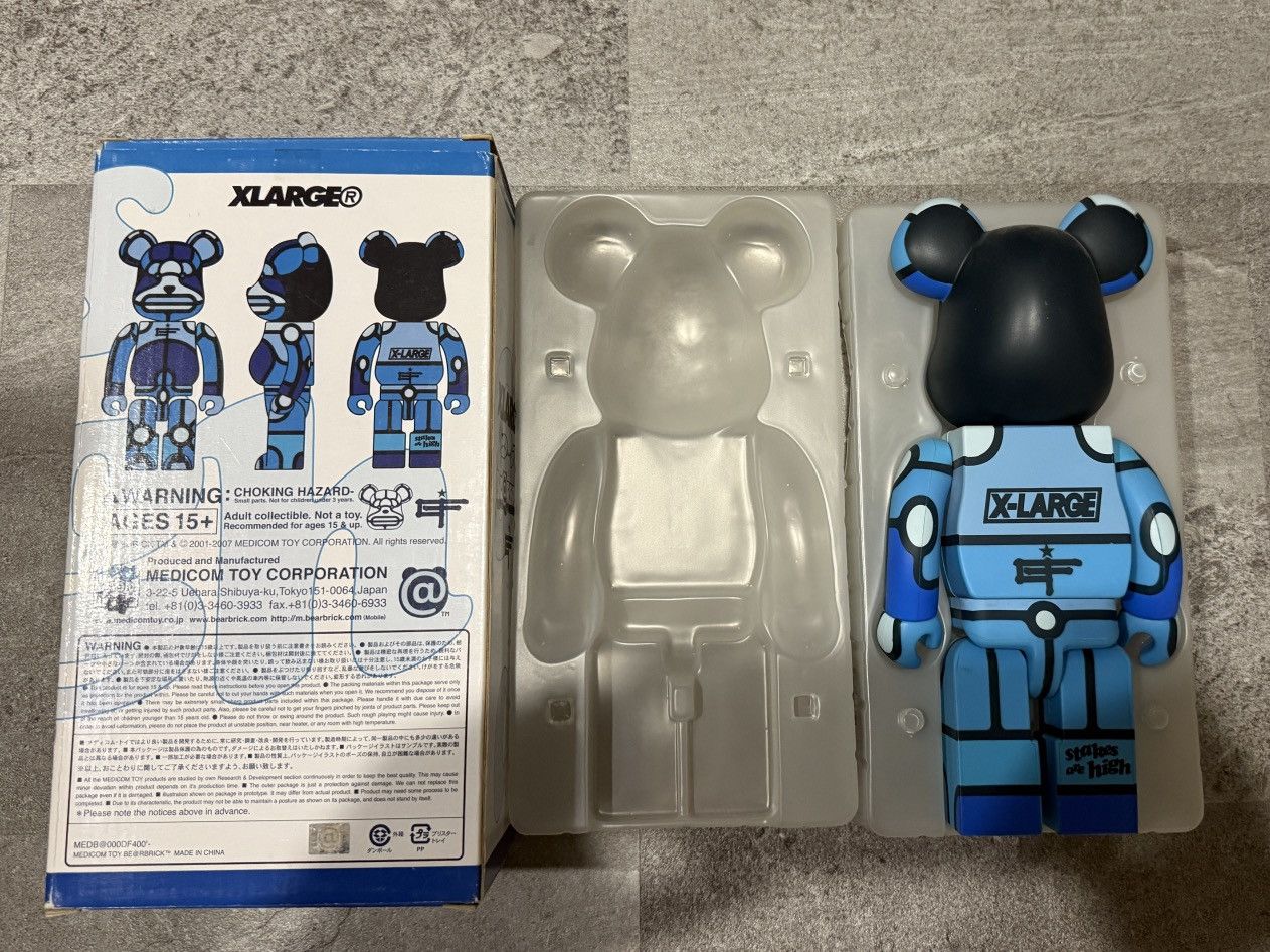 Medicom Toy MEDICOM XLARGE DAVID FLORES 400% BEARBRICK BLUE Size ONE SIZE - 2 Thumbnail