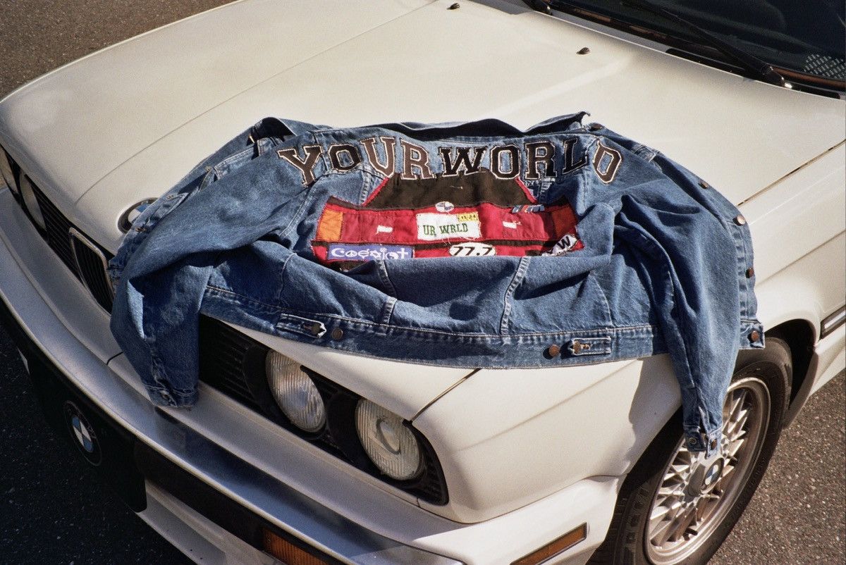 Custom × Rustler 1/1 Your World boxy patchwork repaired bmw e30 denim ...