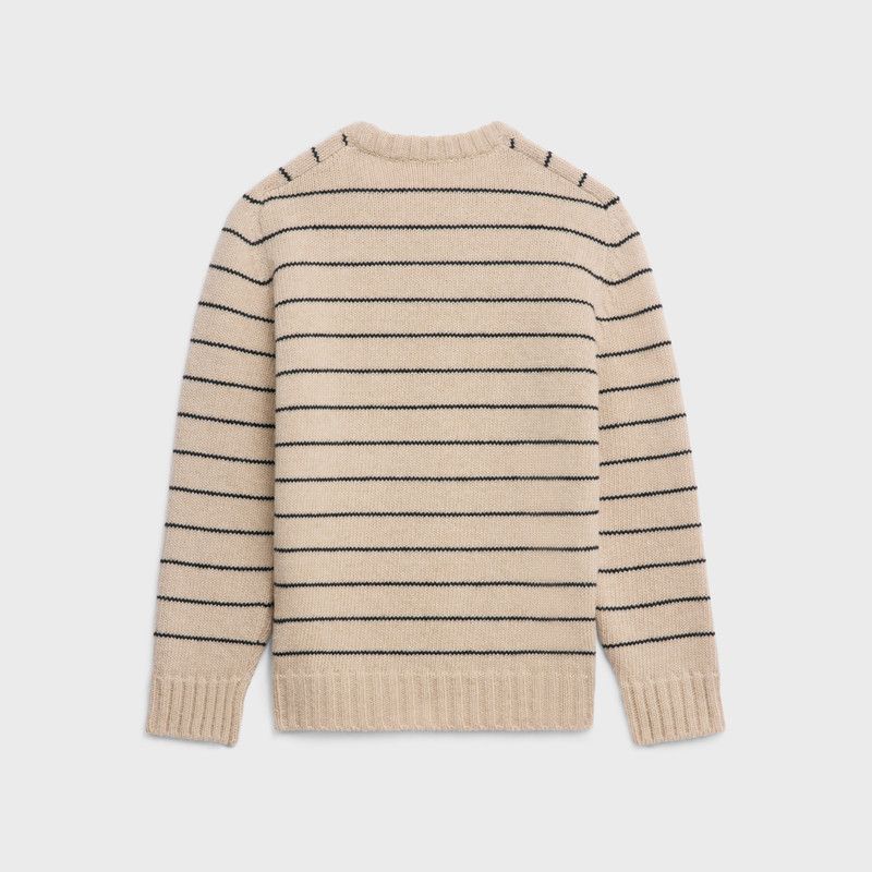 Celine o1bcso1str0126 2AE4F896T Triomphe Crewneck Sweater Size US S / EU 44-46 / 1 - 2 Thumbnail