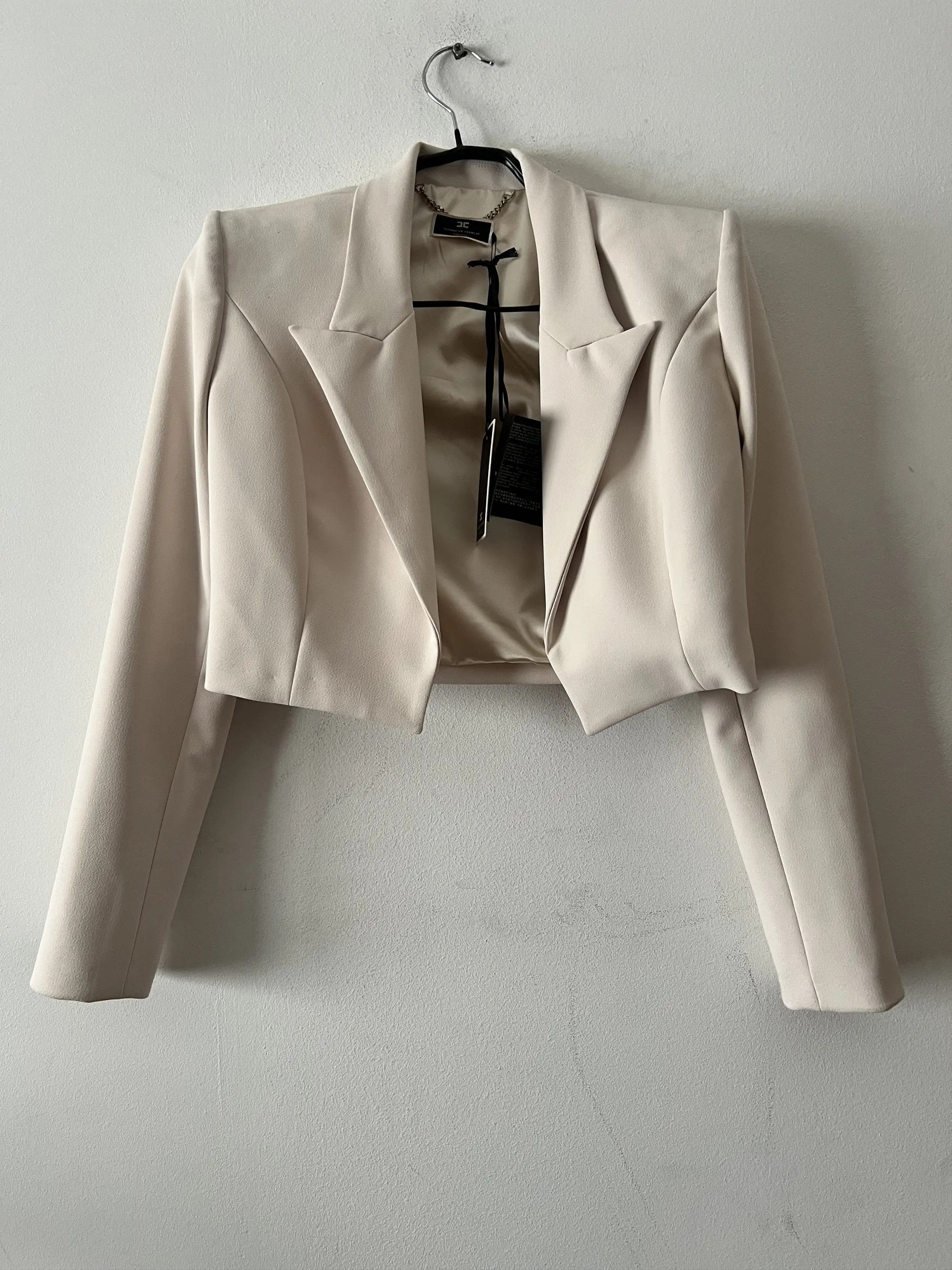 Elisabetta Franchi Tailleur Mini Dress With Gathered Tulle Skirt Size S / US 4 / IT 40 - 10 Thumbnail