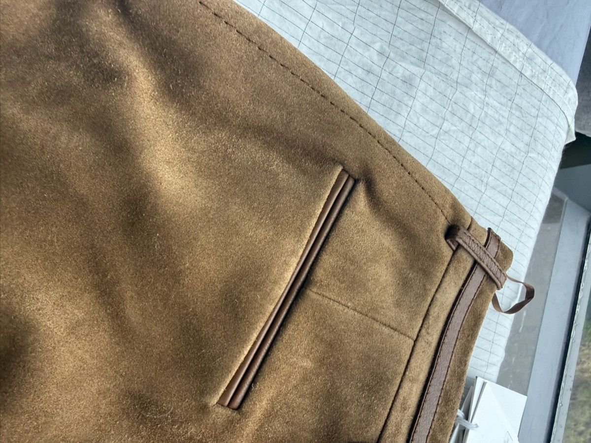 Gucci BNWT Gucci Horsebit-Detail Cropped Suede Trousers Size 27" / US 4 / IT 40 - 10 Thumbnail