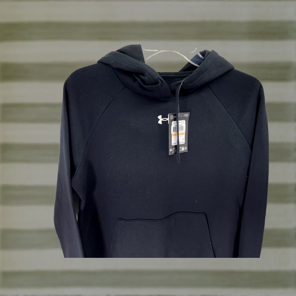 Under Armour Under Armour Rival Hoodie Sweatshirt Women Size S Black Pullover Fleece NWT Size S / US 4 / IT 40 - 1 Thumbnail