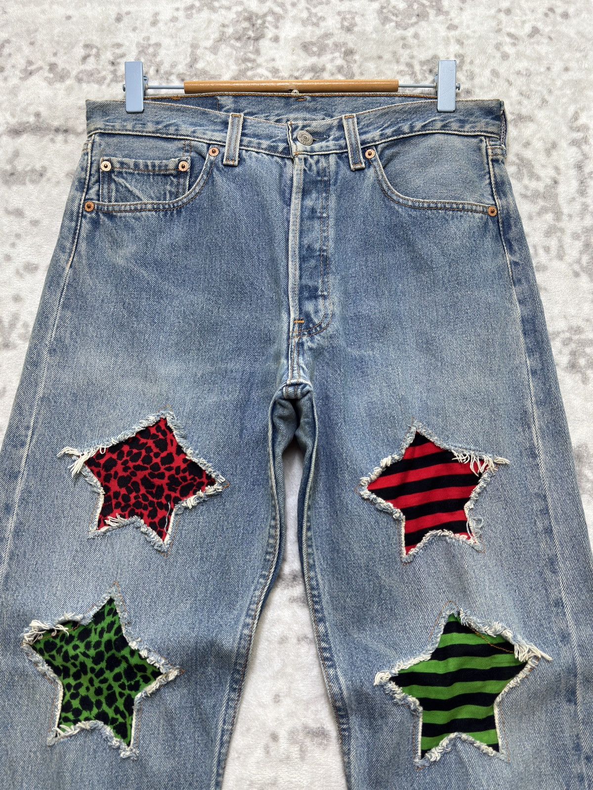 Levi's Levi’s 501 Custom Patchwork 90s Straight Denim Size US 30 / EU 46 - 3 Thumbnail