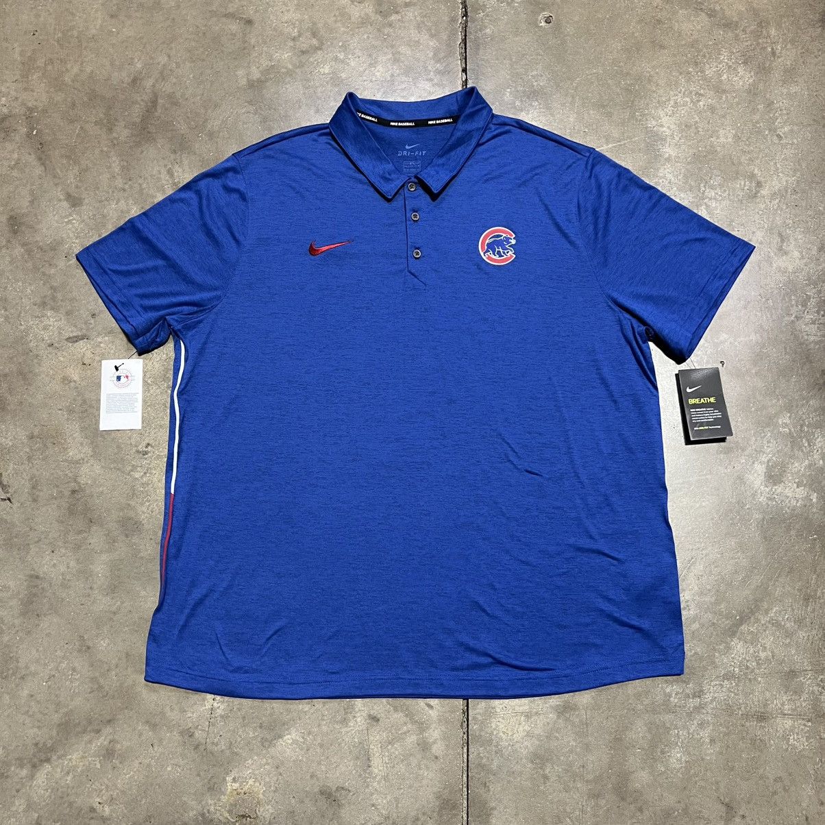 Nike Nike Chicago Cubs Polo Shirt Baseball MLB Golf Deadstock NWT Size US XXL / EU 58 / 5 - 1 Thumbnail