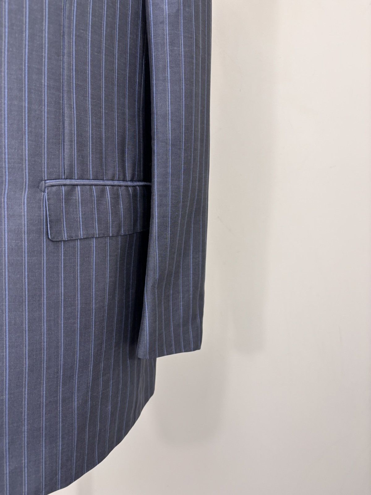 Ermenegildo Zegna Ermenegildo Zegna Summer Trofeo Men’s Striped Blazer Jacket Size 42R - 4 Thumbnail