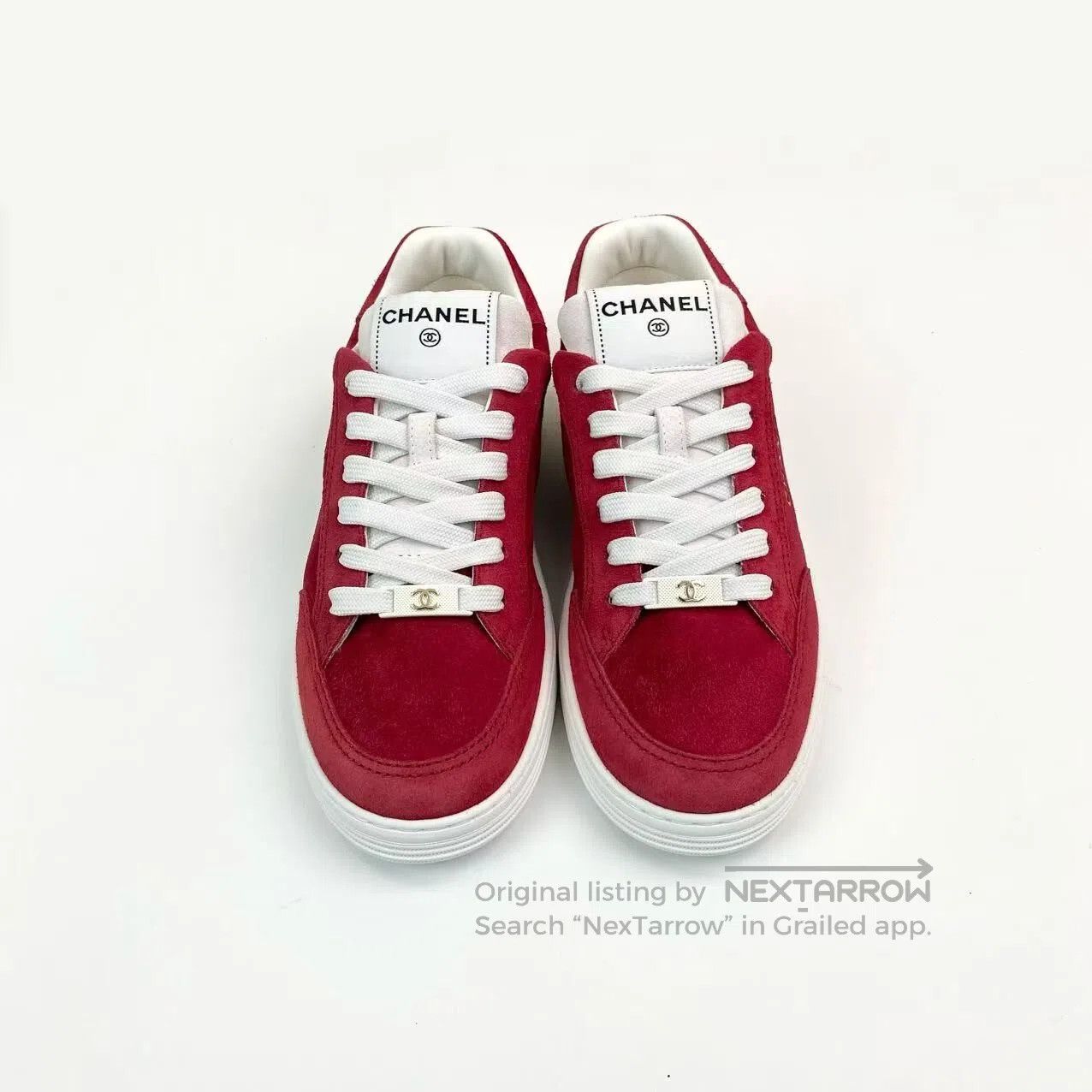Chanel Chanel Red logo board shoes| Size US 6 / IT 36 - 3 Thumbnail