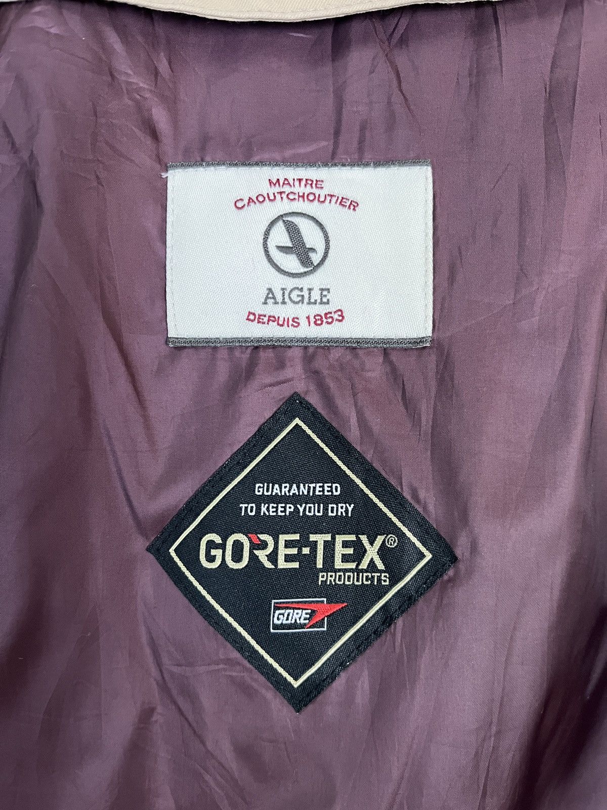 Aigle × Goretex × Vintage Aigle Goretex Trench Coat Long Jacket Size US S / EU 44-46 / 1 - 12 Thumbnail