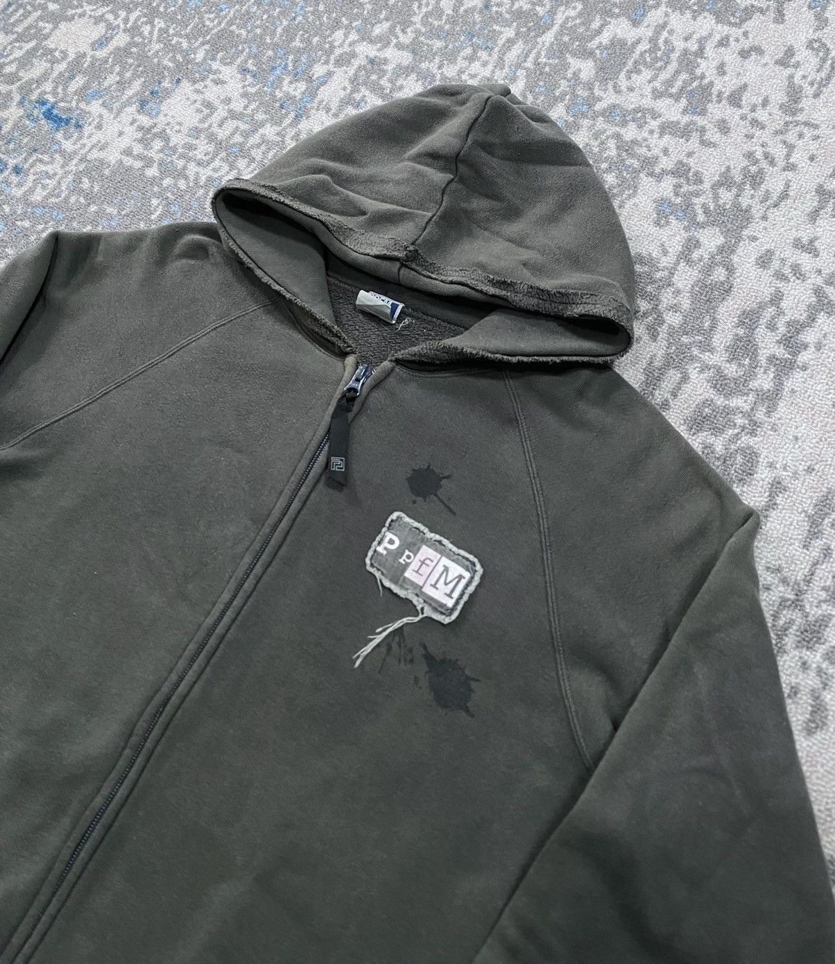 PPFM PPFM Patches Distressed Zip Hoodie Size US L / EU 52-54 / 3 - 4 Thumbnail