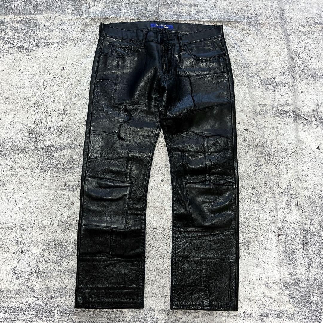 Comme des Garcons × Junya Watanabe AD2004 Patchwork Leather Pants | Grailed