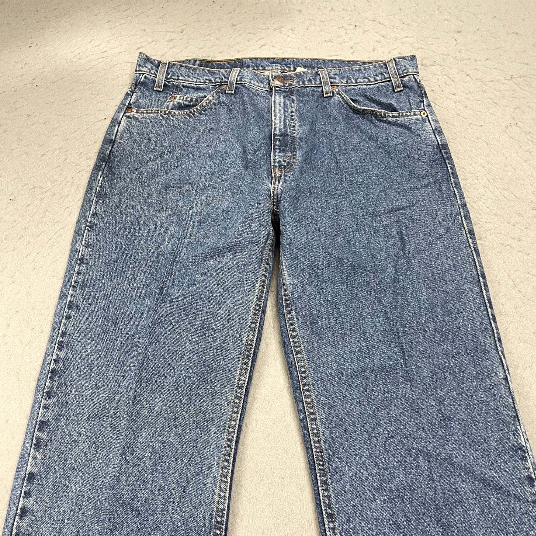 Levi's VINTAGE Levi's 505 Jeans Mens 38x32 Blue Orange Tab Regular Straight DEADSTOCK Size US 38 / EU 54 - 2 Thumbnail