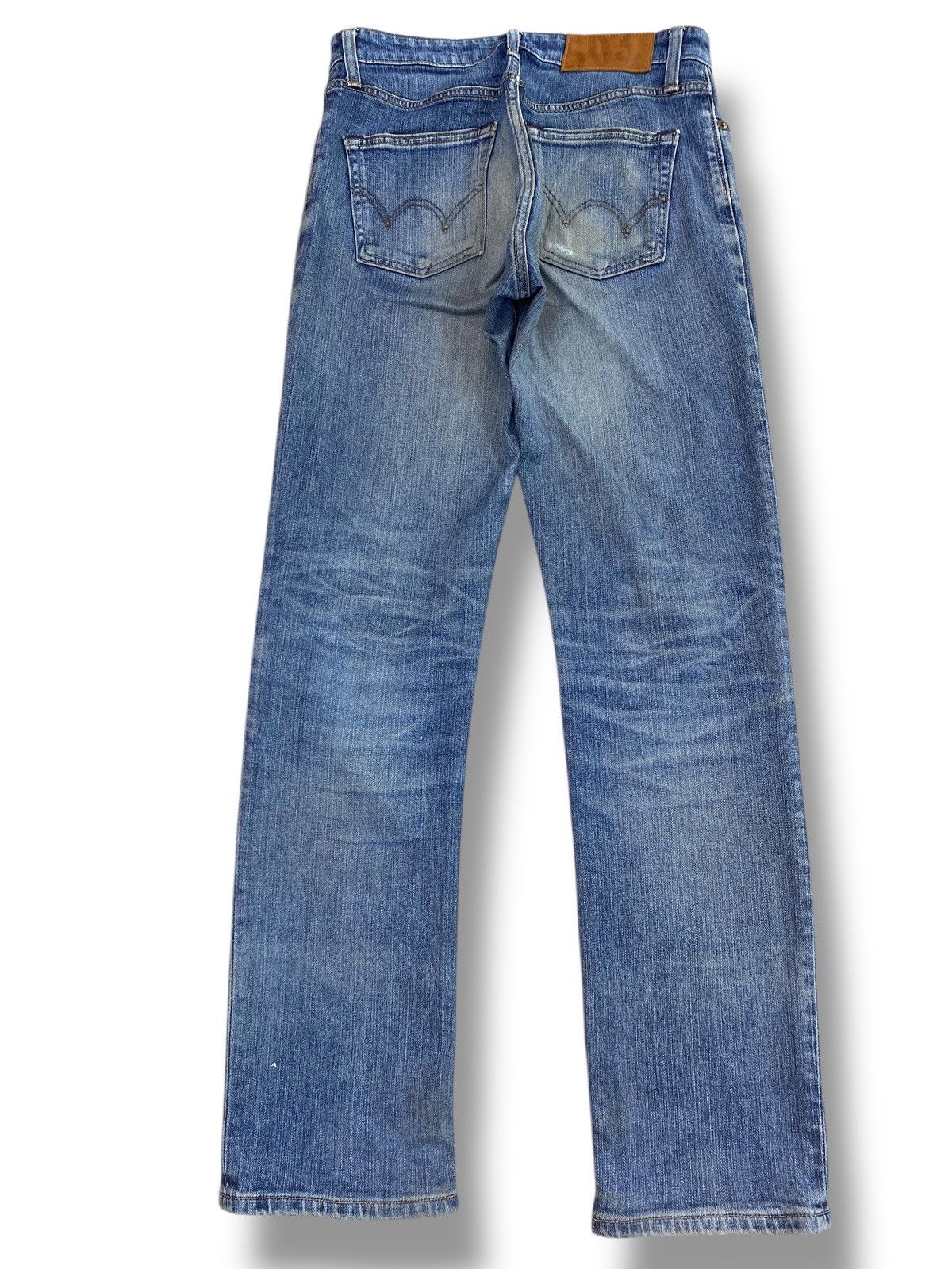Edwin Edwin 503 Whiskers Faded Wash Style Ripped Jeans Size US 28 / EU 44 - 3 Thumbnail