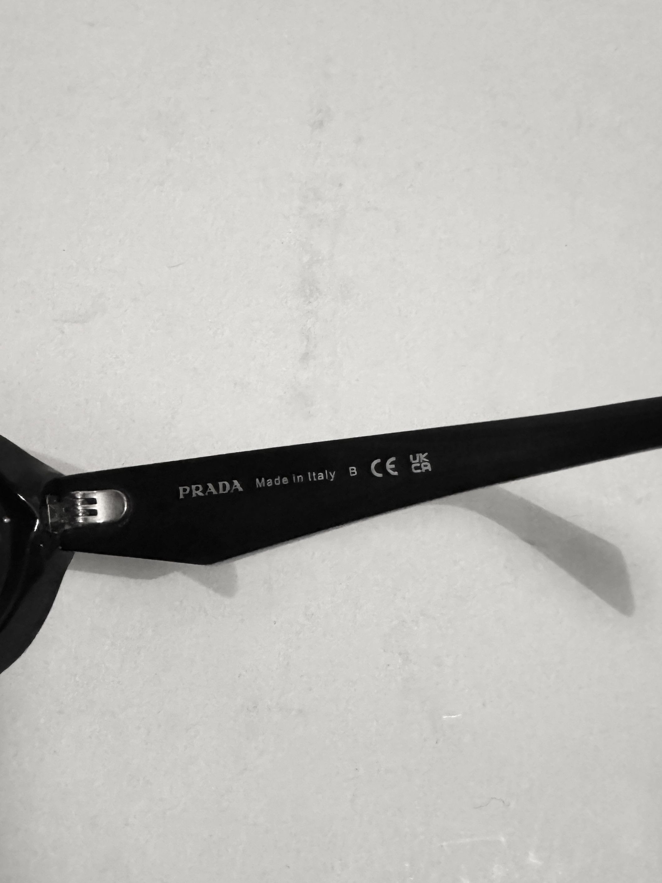 Prada PRADA Black Sunglasses Acetate SPR 26Z 16K-08Z Size ONE SIZE - 6 Thumbnail