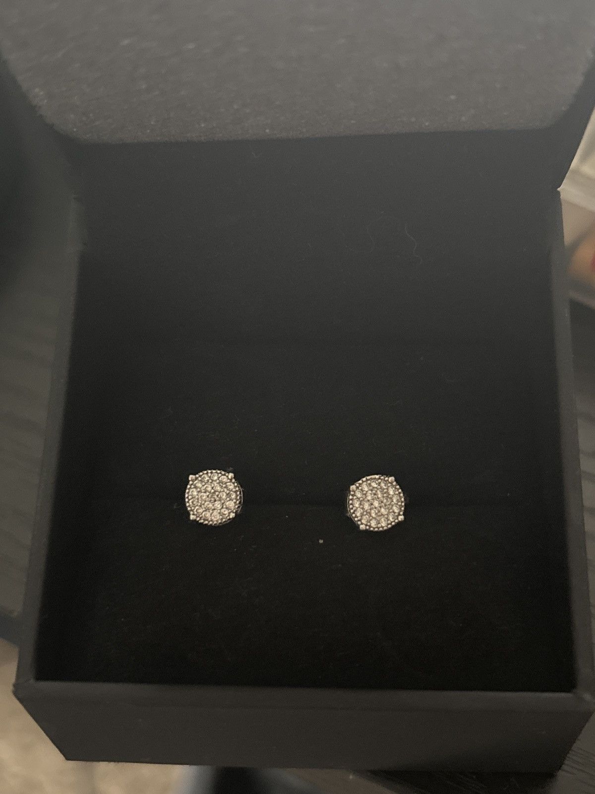 Jewelry Men's Silver Stud Earrings Size ONE SIZE - 1 Thumbnail