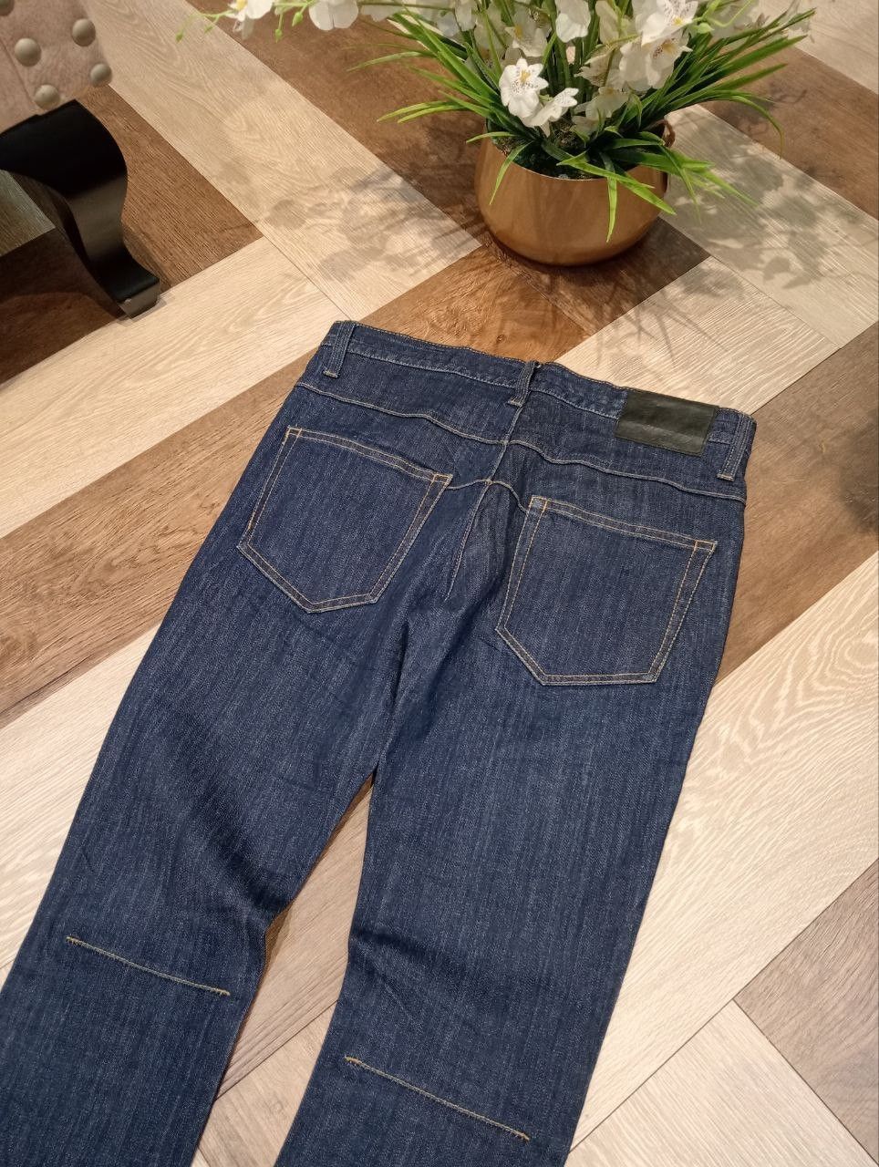 Number (N)ine NUMBER NINE JAPAN INDIGO STRETCH DENIM PANTS Size US 30 / EU 46 - 14 Thumbnail