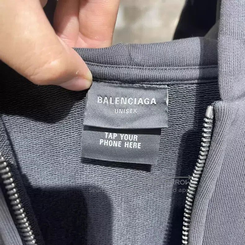 Balenciaga Balenciaga Embroidered Colorful Letter Washed Zip-Up Hoodi Size US XL / EU 56 / 4 - 3 Thumbnail