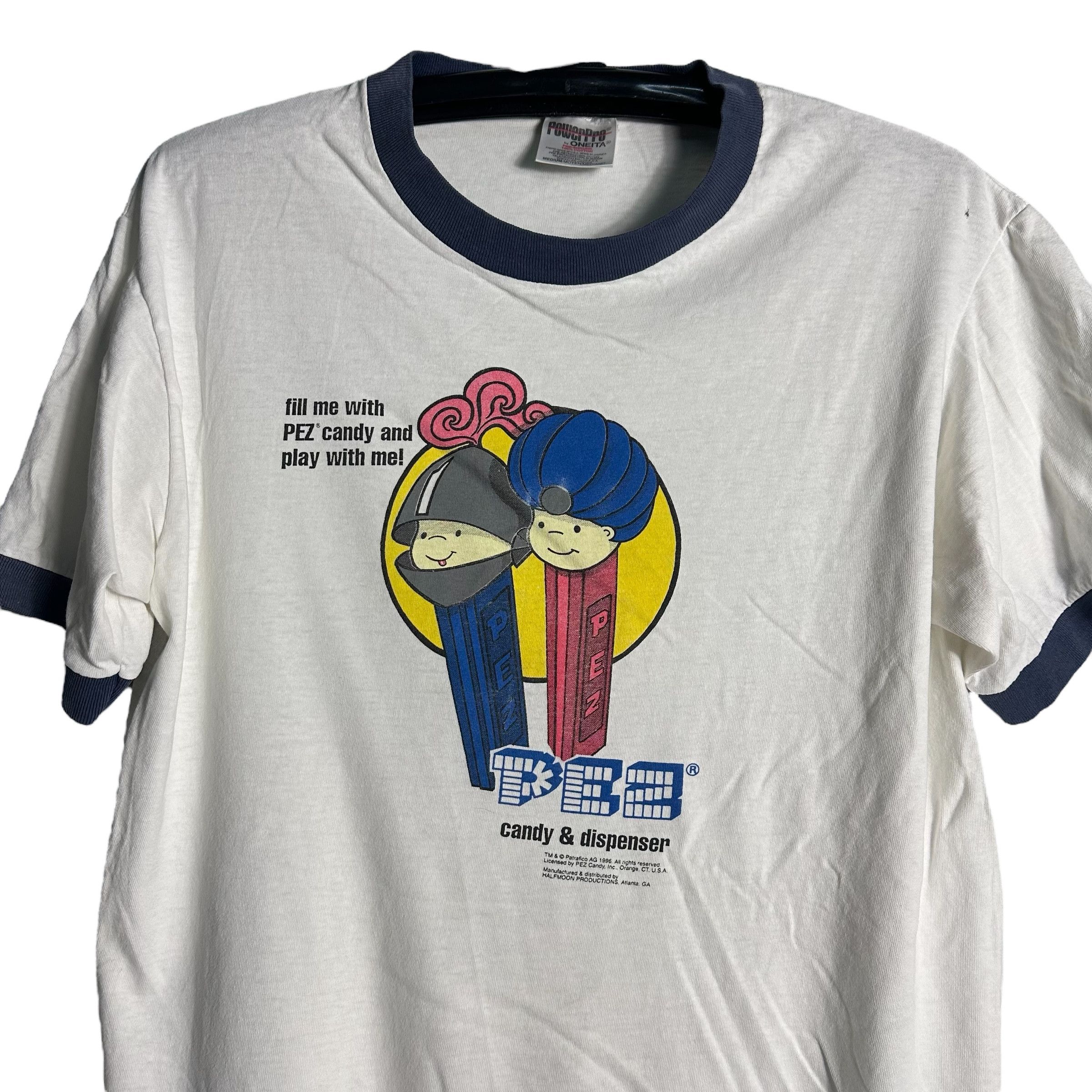 Vintage 🔥RARE🔥Vintage 90s PEZ Candy Promo Ringer T-shirt Size US M / EU 48-50 / 2 - 2 Thumbnail