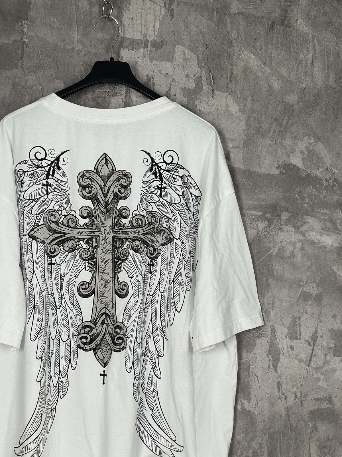 Affliction × Vintage Y2K Tapout Cross Logo Affliction Style Hype T Shirt Tee Size US XXL / EU 58 / 5 - 4 Thumbnail