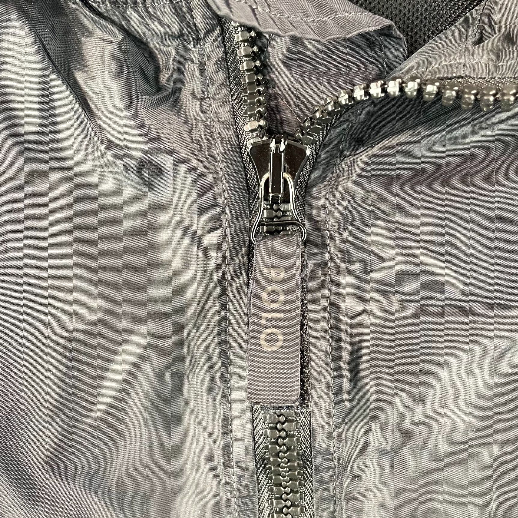 Polo Ralph Lauren VINTAGE Polo Ralph Lauren Rain Coat Jacket Men 2XL Black Foldable Hood Full Zip Vented Jacket Size US XXL / EU 58 / 5 - 4 Thumbnail