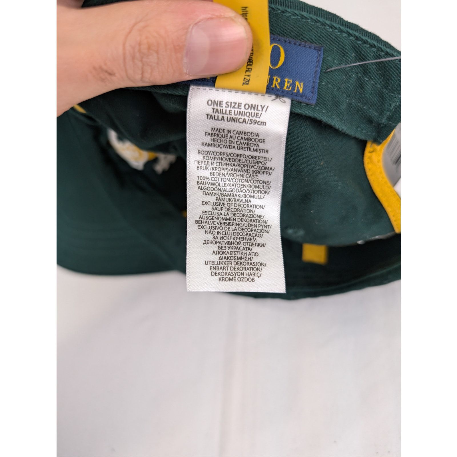 Ralph Lauren o1rshd1 CC20 Size: OS / Cap / Hat in Green Size ONE SIZE - 11 Thumbnail