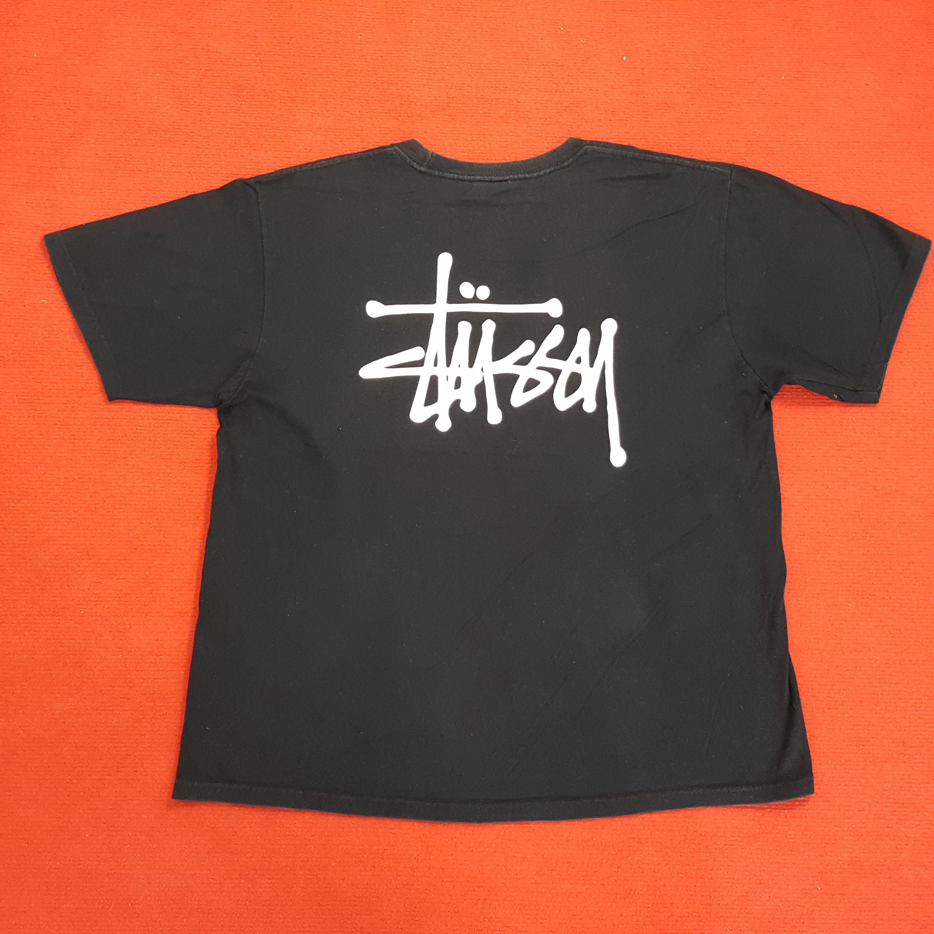 Stussy × Vintage Stussy Streetwear Skateboard Custom Art Tshirt Size US XL / EU 56 / 4 - 1 Thumbnail
