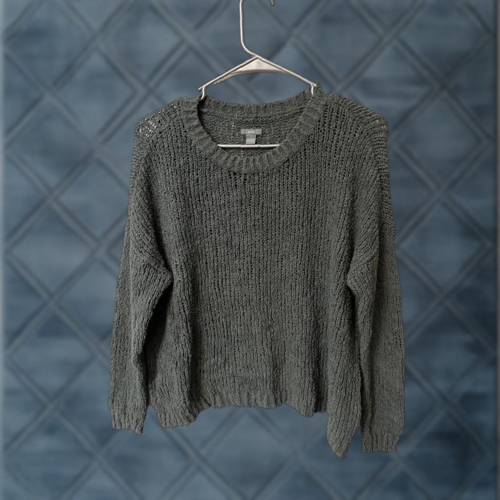 Vintage Aerie Sweater Womens M Green Long Sleeve Mock Neck Pullover Casual Preppy Knit Size M / US 6-8 / IT 42-44 - 1 Thumbnail