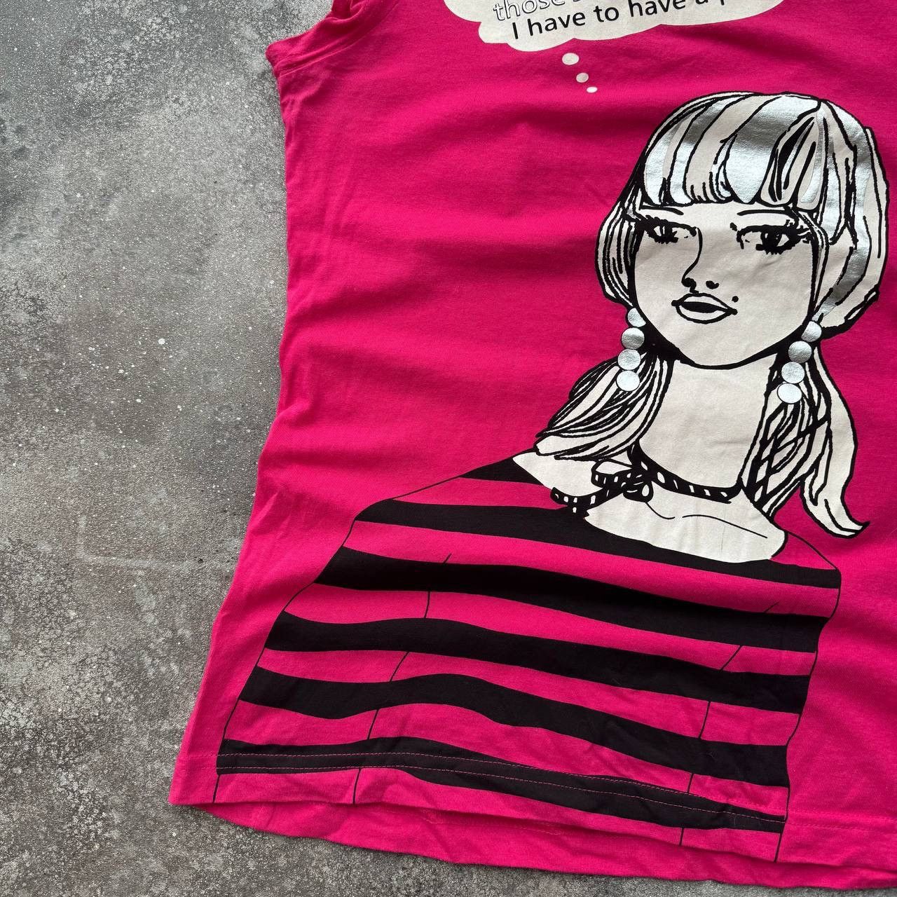 20471120 Amazing Y2K Super Sexy Glam Girl Print T-Shirt Size M / US 6-8 / IT 42-44 - 6 Thumbnail