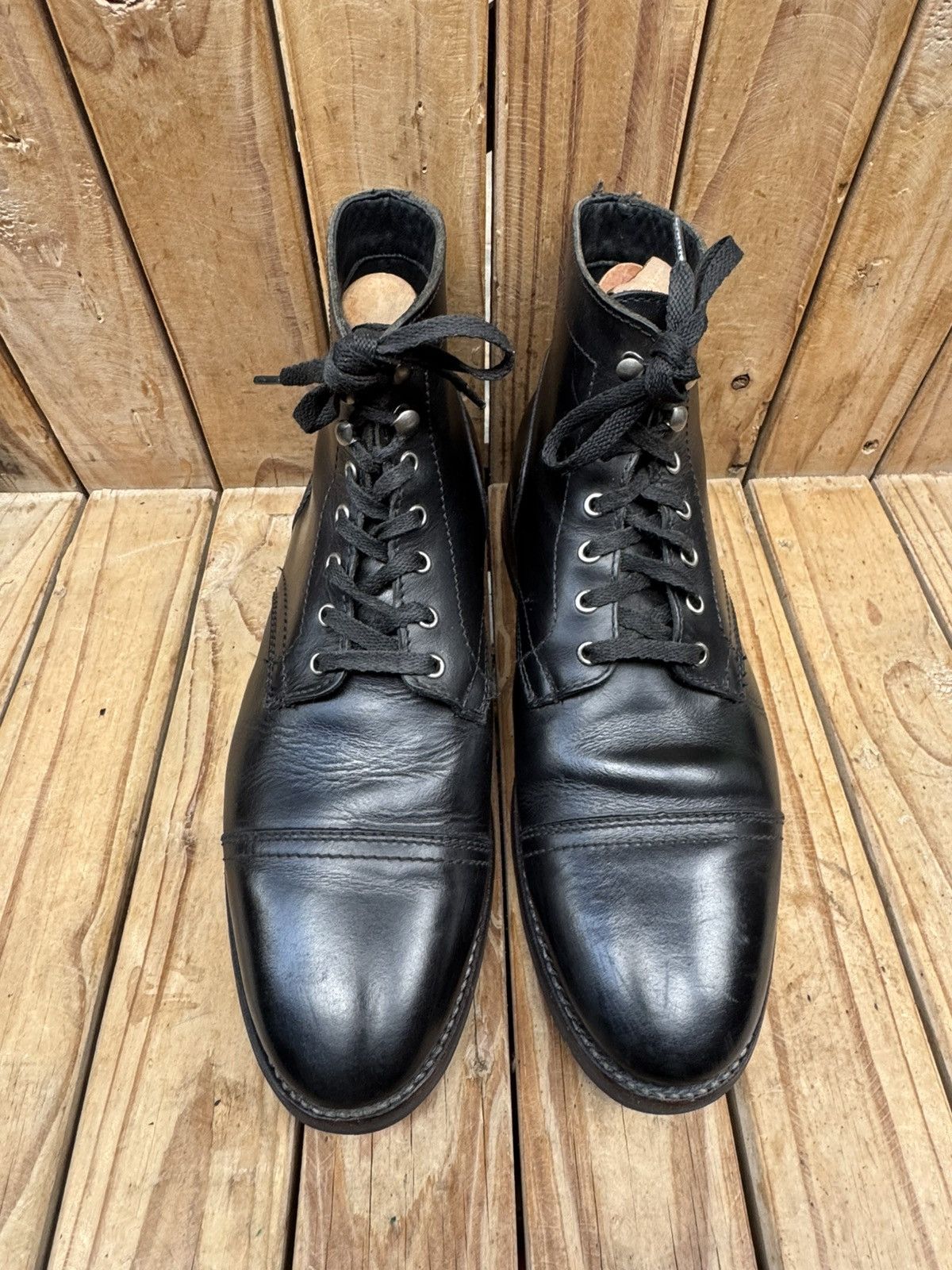 Thursday Boot Company Thursday boots company captain black cap toe leather boots Size US 10 / EU 43 - 6 Thumbnail