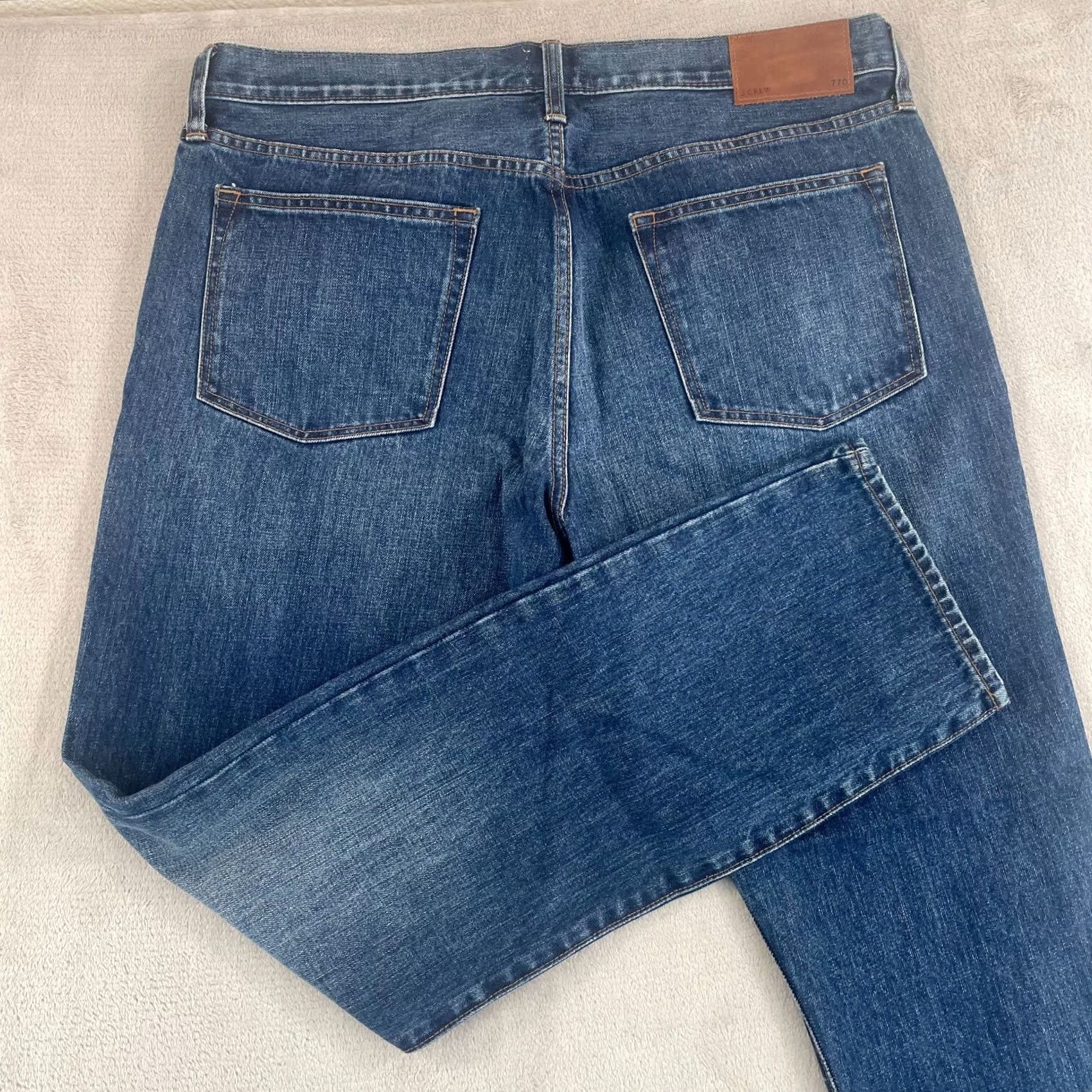 J.Crew J.CREW 770 Jeans Men 36x31 Indigo Shadow Japanese Rigid Denim NWT Jeans Size US 36 / EU 52 - 7 Thumbnail