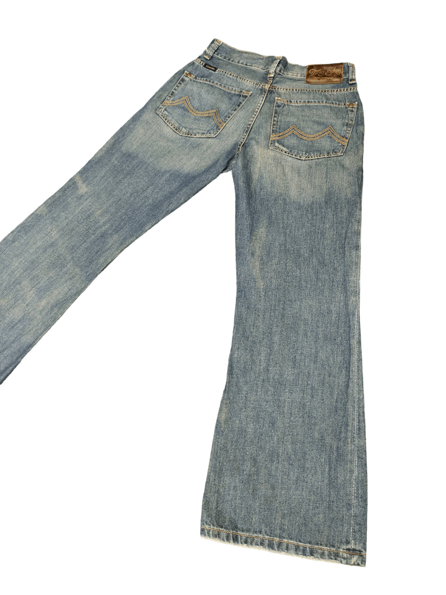 If Six Was Nine Flare Jeans Marc Ecko Cut & Sew Denim Boot Cut Streetwear Size US 30 / EU 46 - 10 Thumbnail