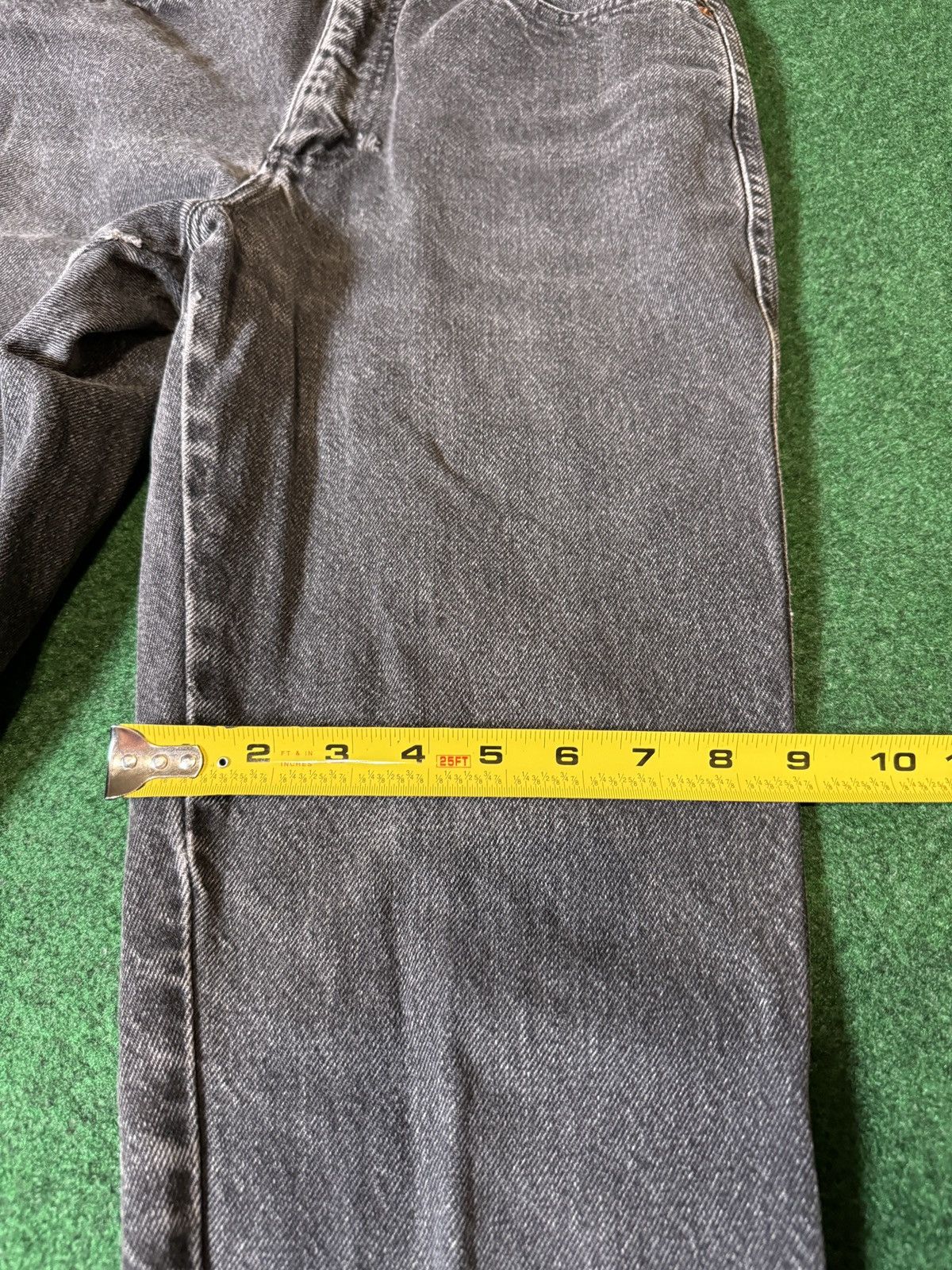 Vintage Vintage 70s Nuovo Straight Taper Talon Zipper Black Jeans Size 26" / US 2 / IT 38 - 9 Thumbnail