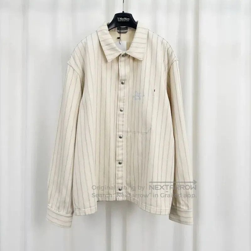 Dior Dior Men's Long Sleeve Cotton Striped Coat . Size US XL / EU 56 / 4 - 1 Thumbnail
