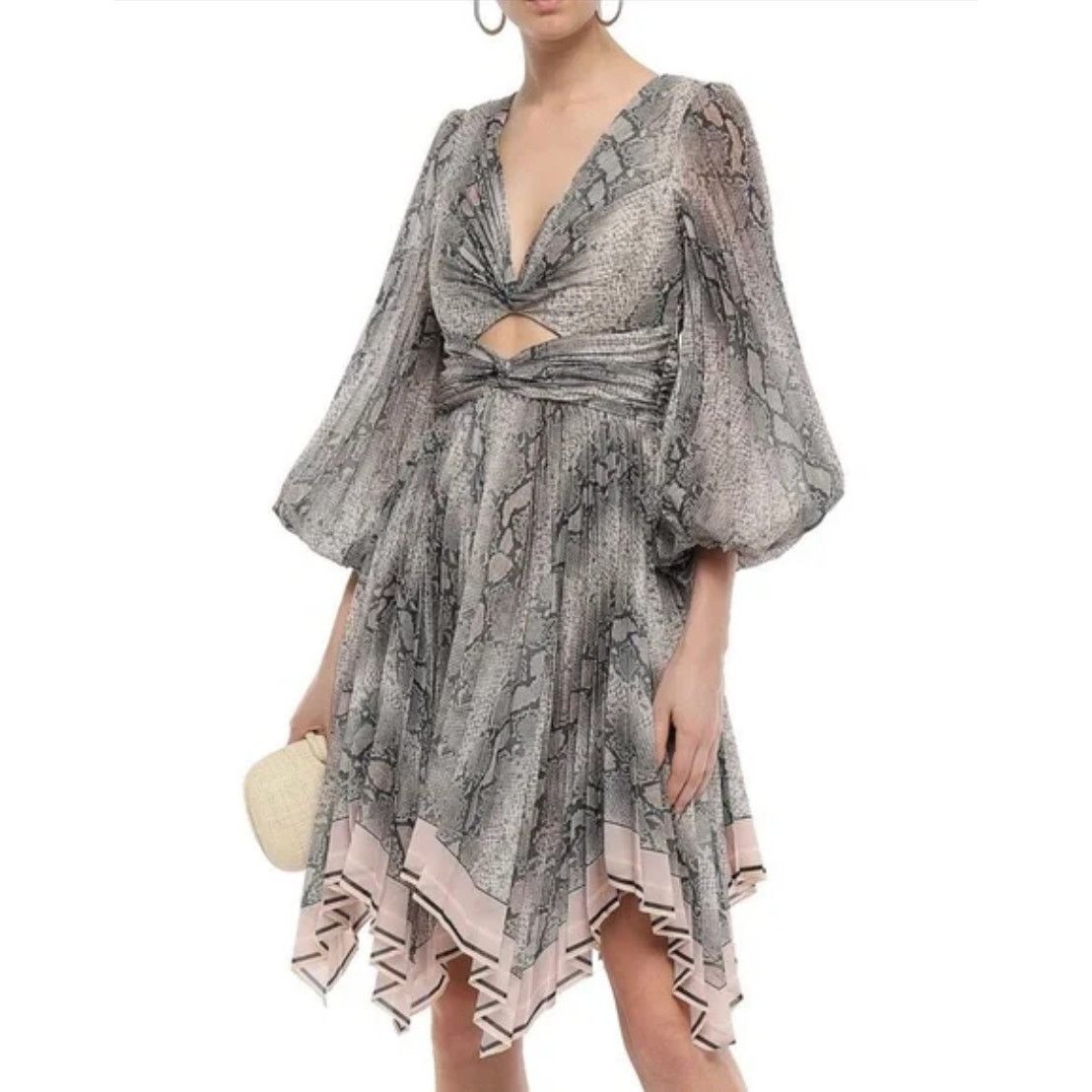 Zimmermann ZIMMERMANN Altered Corsage Pleated Asymmetric Dress 0 Size XS / US 0-2 / IT 36-38 - 3 Thumbnail