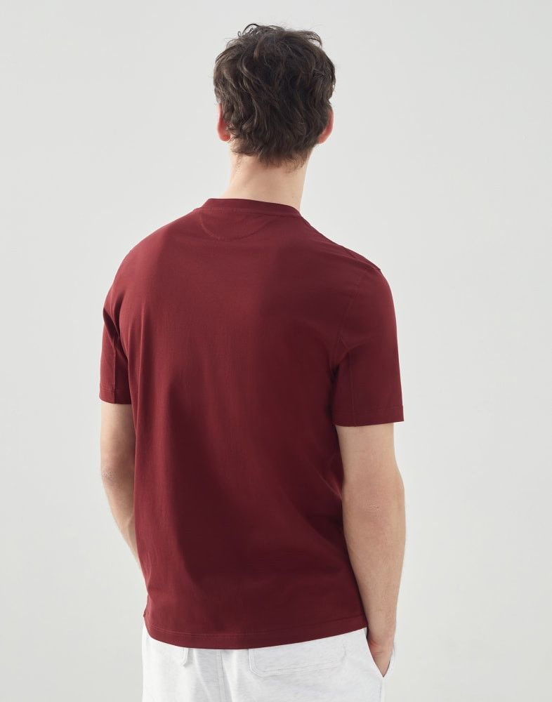 Brunello Cucinelli o1w1db10924 T-Shirt in Dark Red Size US M / EU 48-50 / 2 - 3 Thumbnail