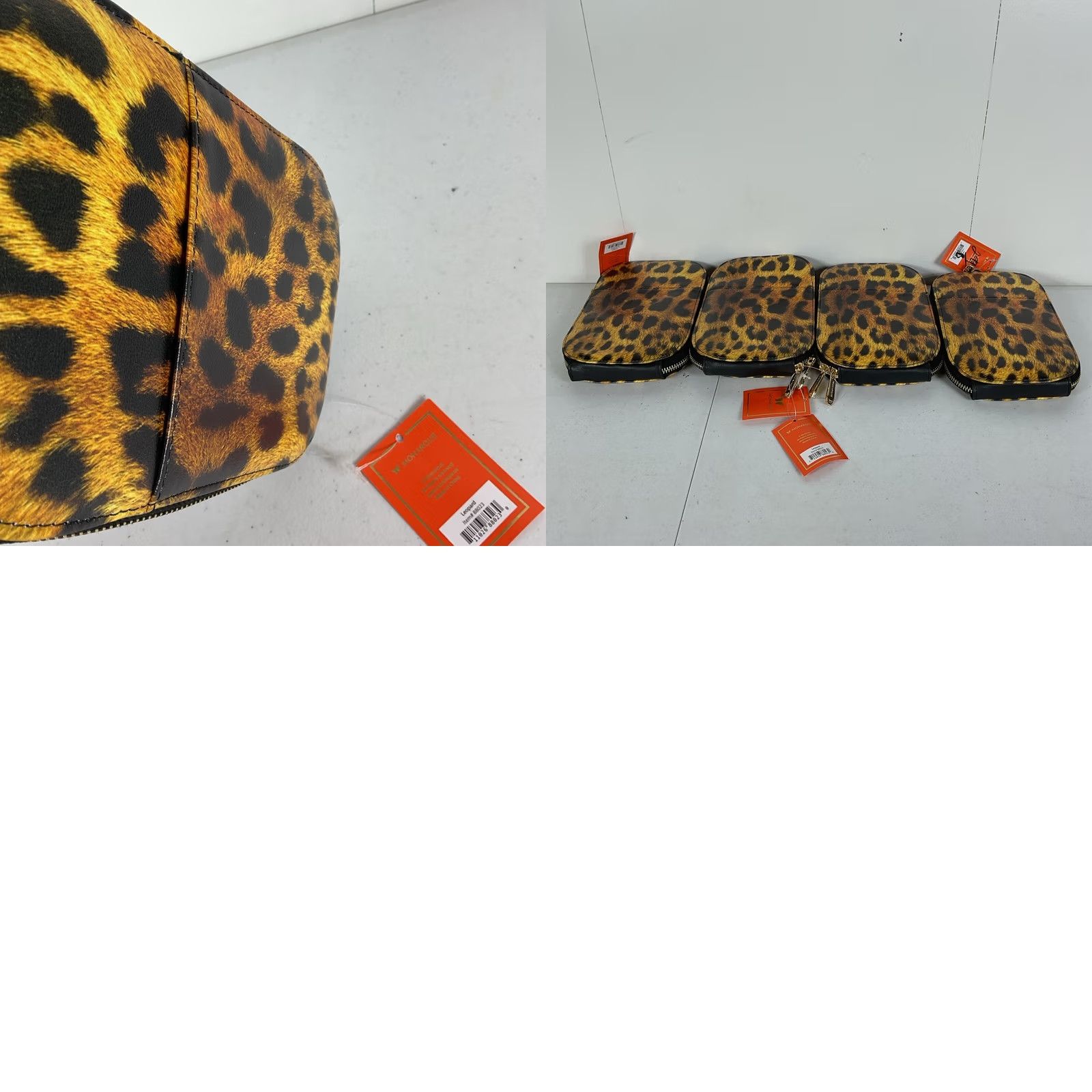 Vintage Monarque Leopard Print Crossbody Bag Front Pocket Back Card Pocket Size ONE SIZE - 8 Thumbnail