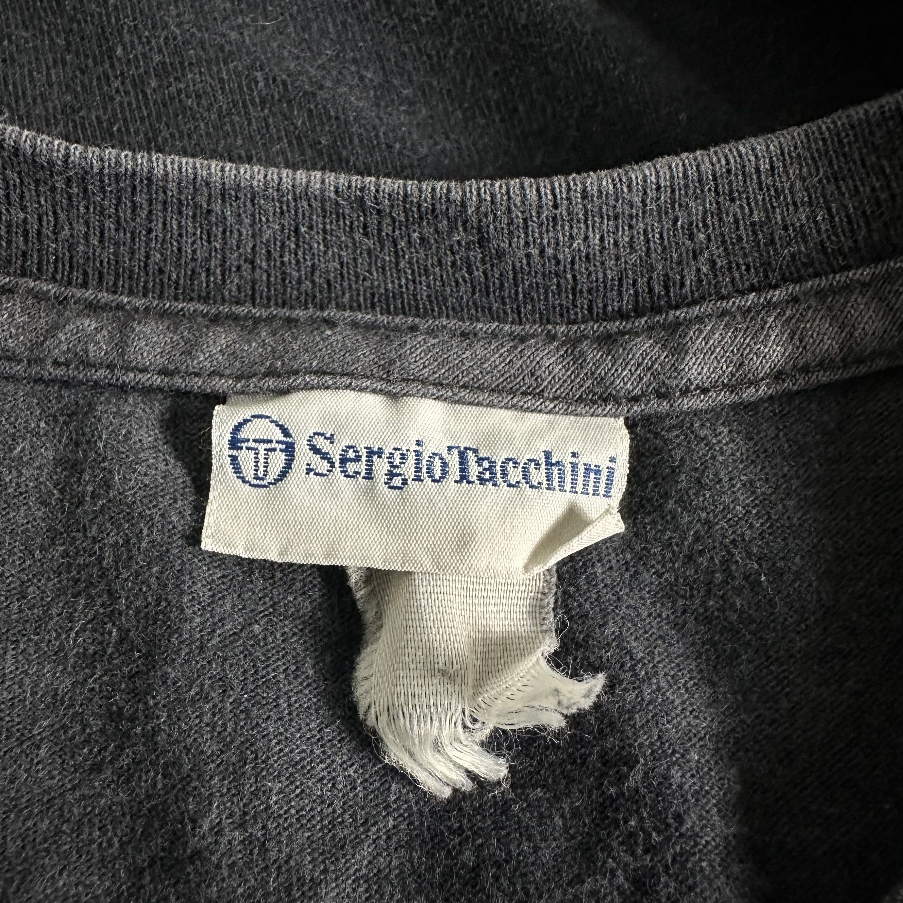 Sergio Tacchini 🔥RARE🔥Vintage Sergio Tacchini Spell Out T-shirt Size US XL / EU 56 / 4 - 5 Thumbnail