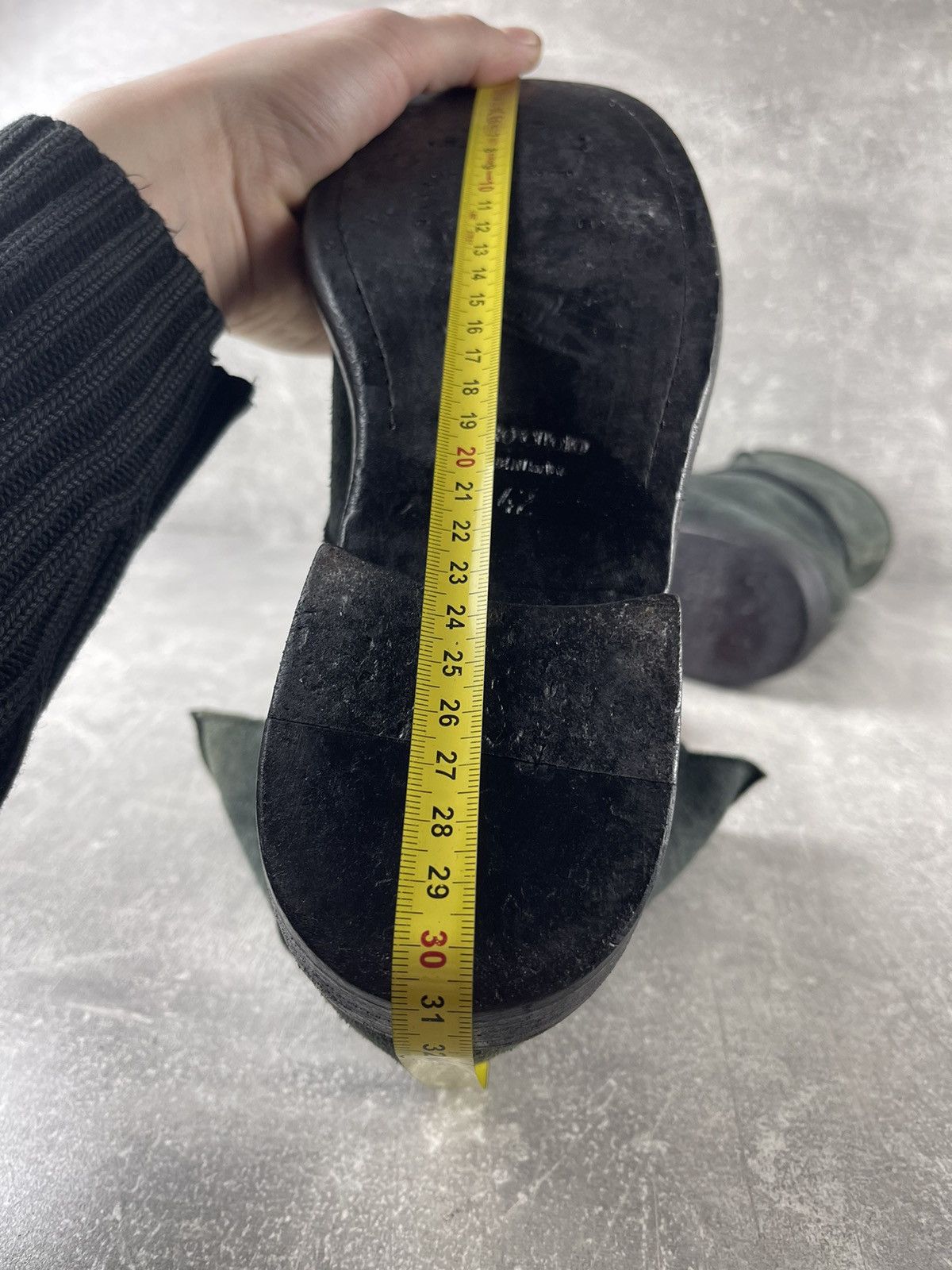 10sei0otto 10Sei0Otto Avant-Garde Dark Green Suede Lace Up Ankle Boots Size US 9 / EU 42 - 10 Thumbnail