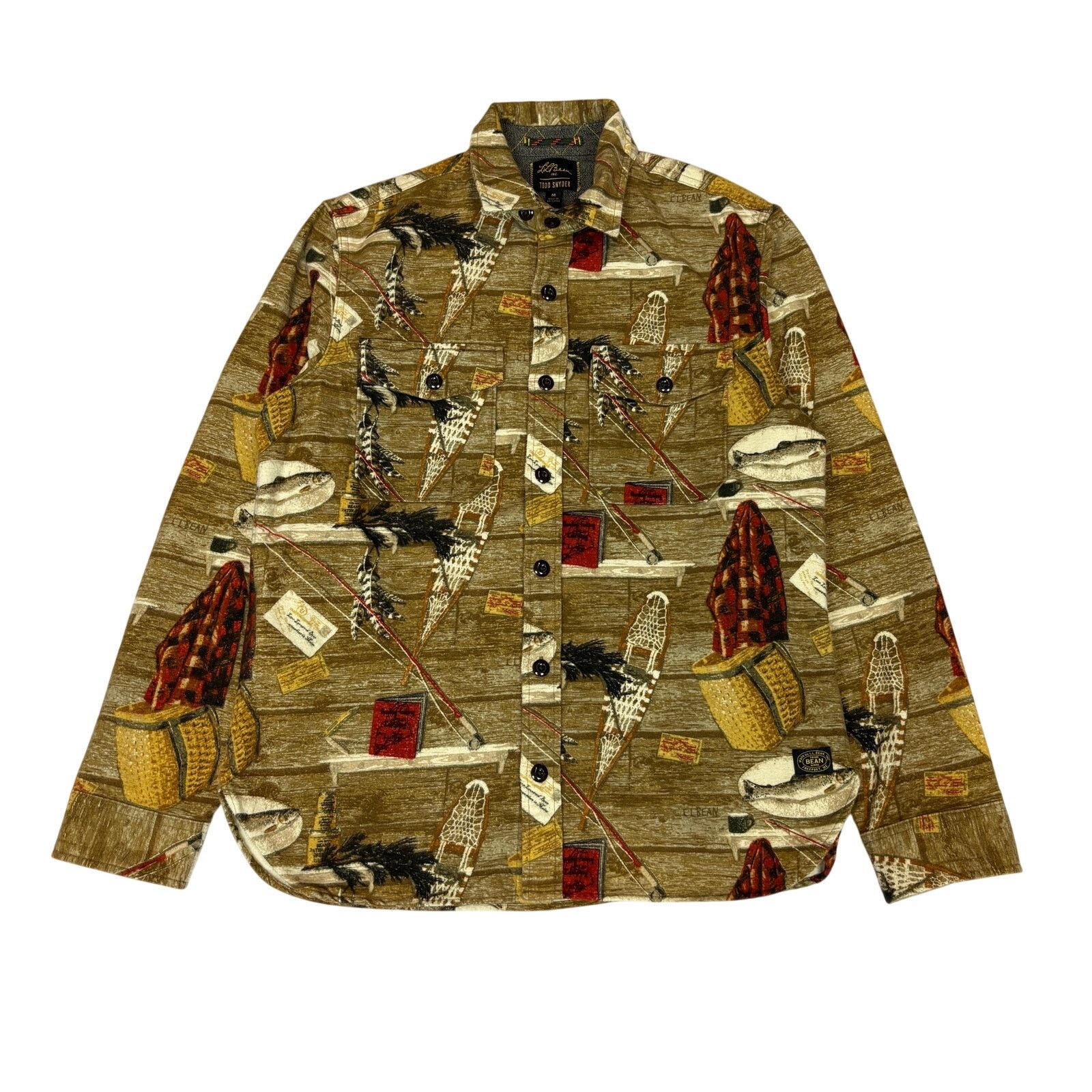 L.L. Bean × Todd Snyder Todd Snyder X LL Bean Chamois Brush Flannel Shirt Cabin M Size US M / EU 48-50 / 2 - 1 Thumbnail