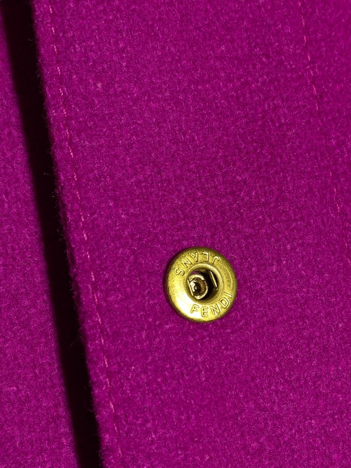 Fendi Fendi Roma Vintage 90s Hot Pink Cropped Jacket Snap Button Size M / US 6-8 / IT 42-44 - 14 Thumbnail