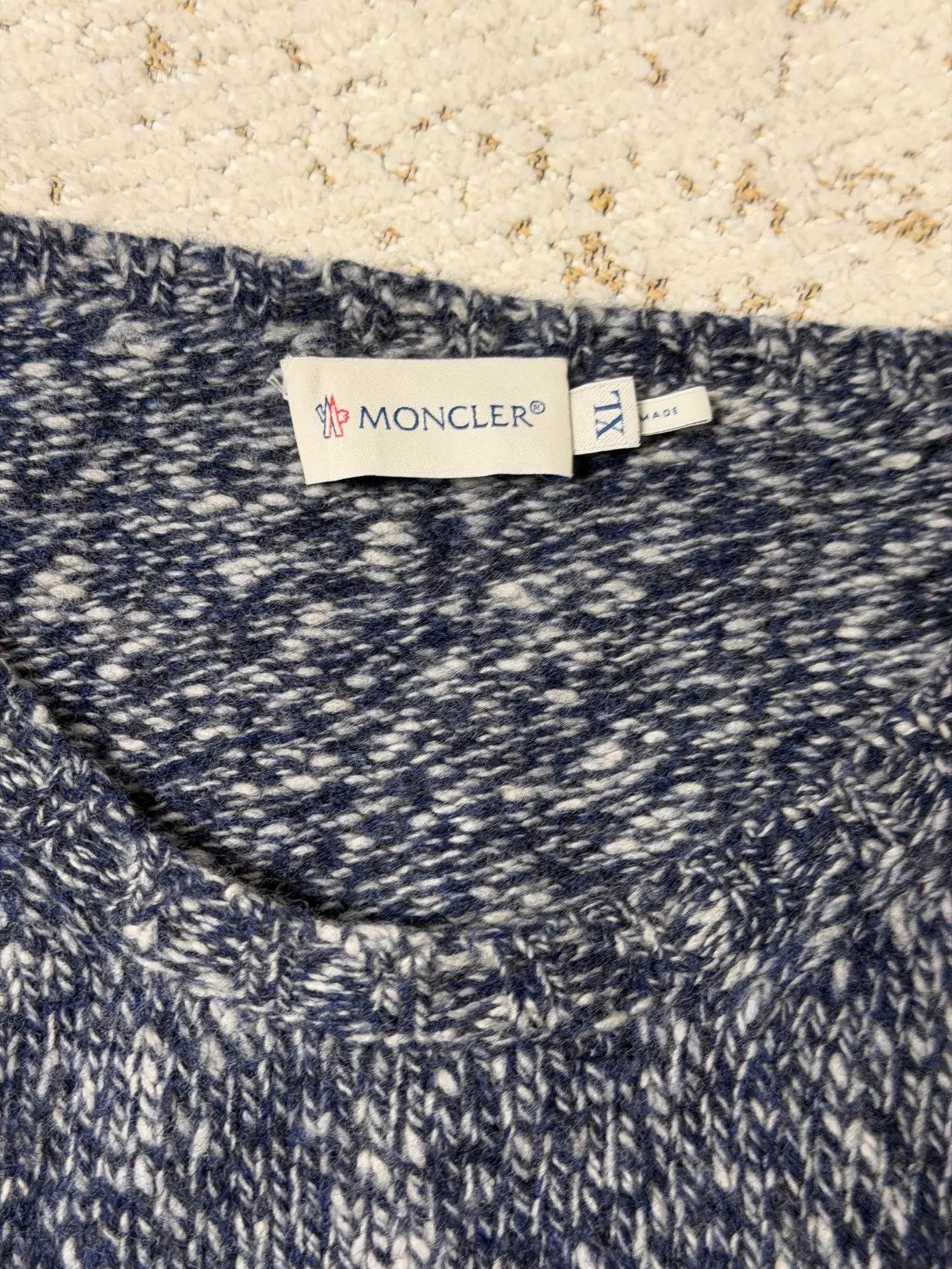 Moncler Moncler Wool Sweater XL Size Size XL / US 12-14 / IT 48-50 - 3 Thumbnail