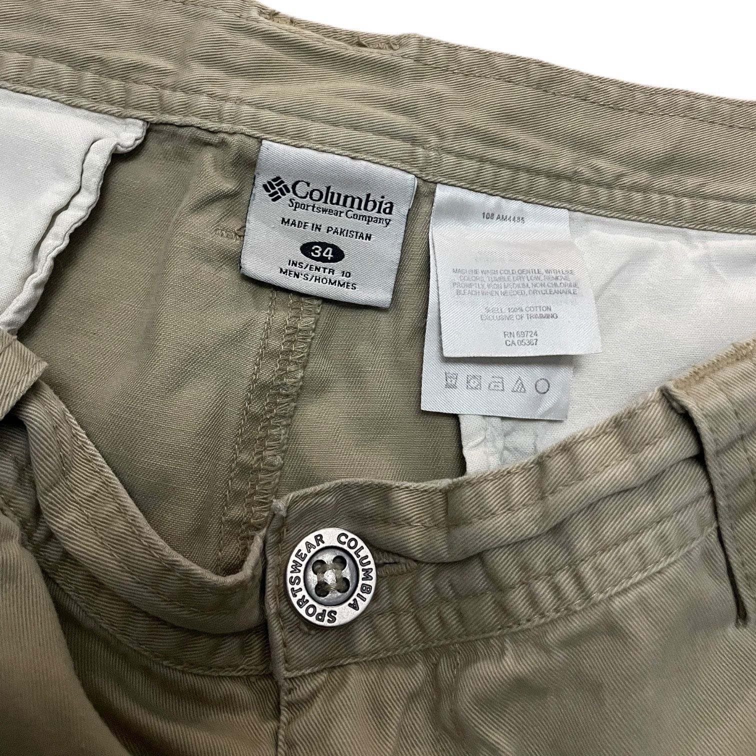 Columbia Columbia Mens Beige Cargo Shorts Size US 34 / EU 50 - 6 Thumbnail