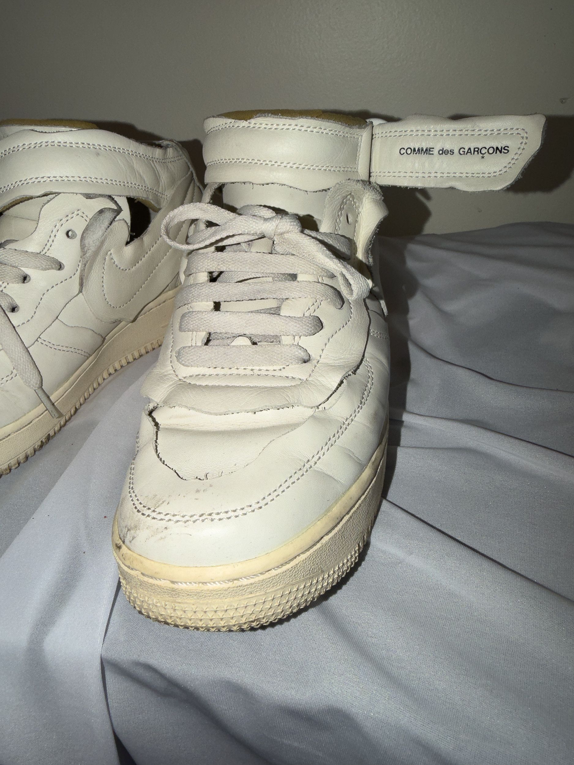 Comme des Garcons × Nike Comme des Garcons Nike Air Force 1 Mid Size US 7.5 / EU 40-41 - 7 Thumbnail