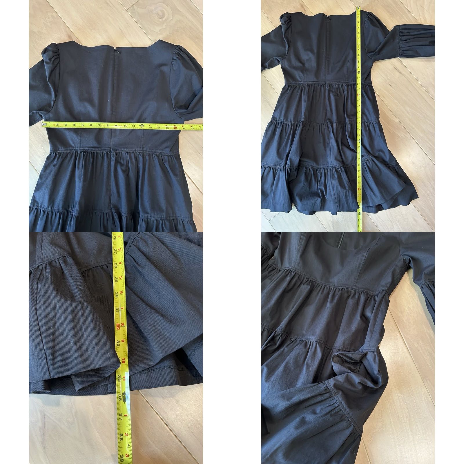 Cinq a Sept Cinq à Sept Rose Tiered Ruffle Mini Dress In Black Women’s 10 Dress Size L / US 10 / IT 46 - 8 Thumbnail