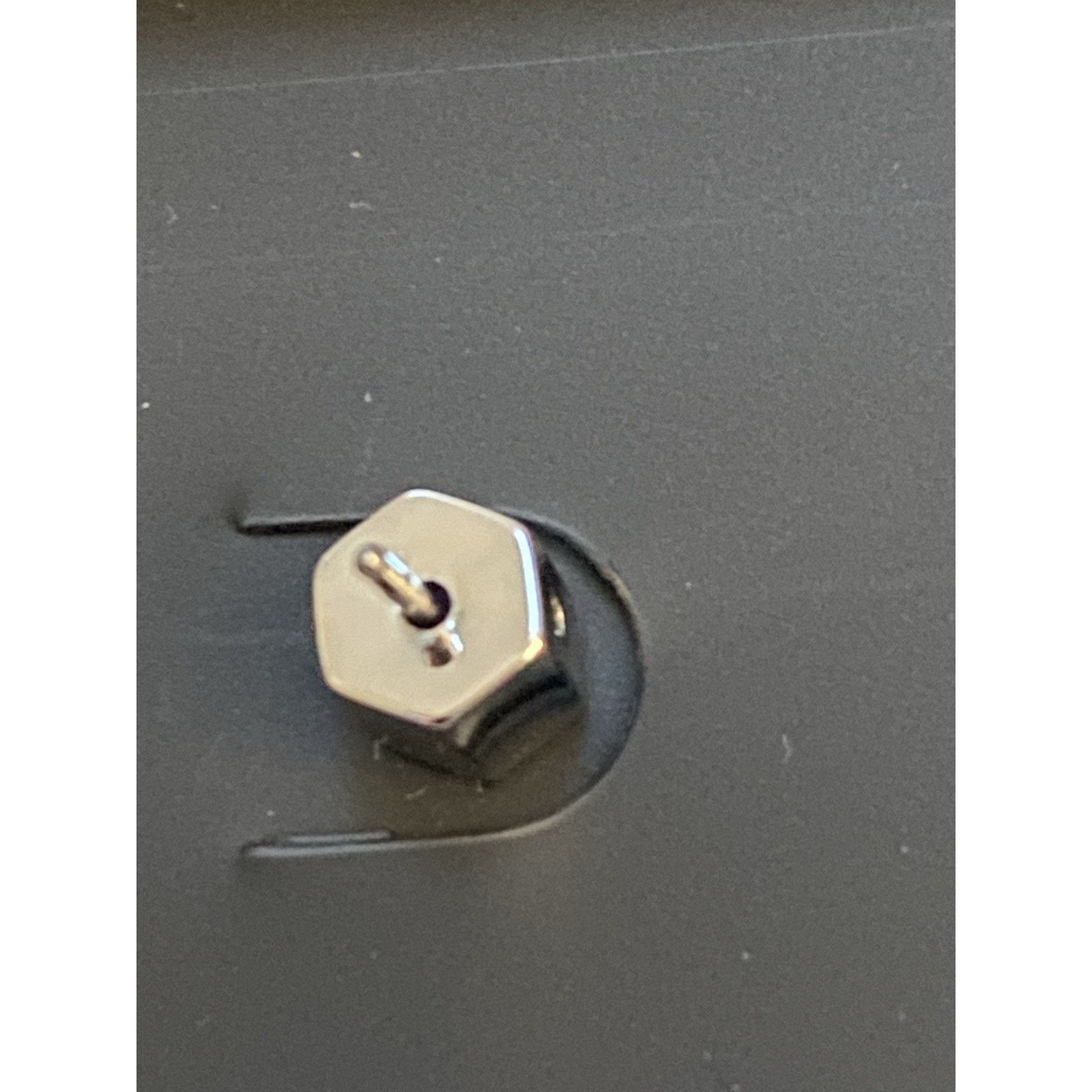 Allsaints All Saints Silver tone Rectangle Sparkle post earrings Size ONE SIZE - 5 Thumbnail